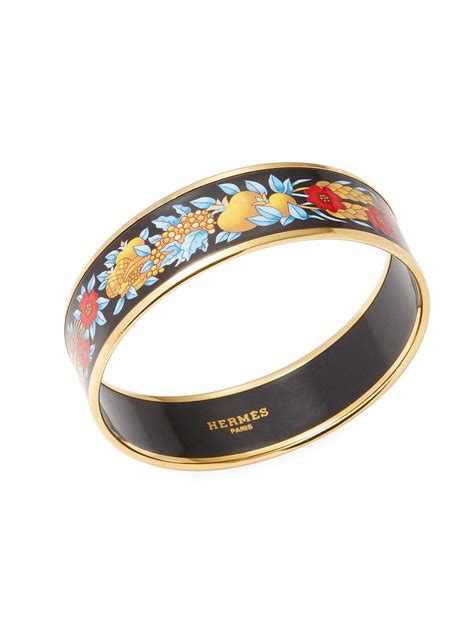 hermes solid enamel bangle|vintage Hermes enamel bangle.